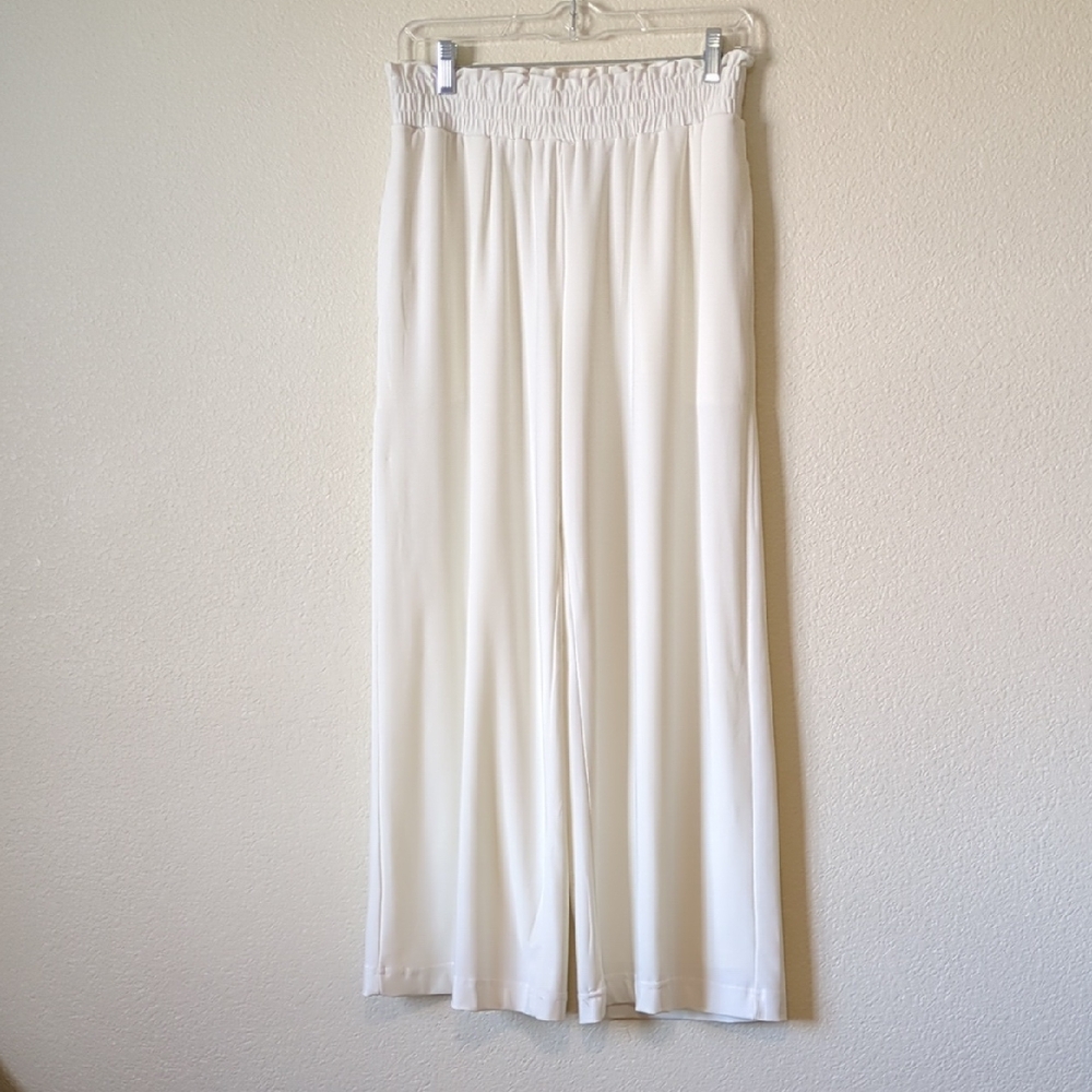 Express Ivory Elastic Waist Pants